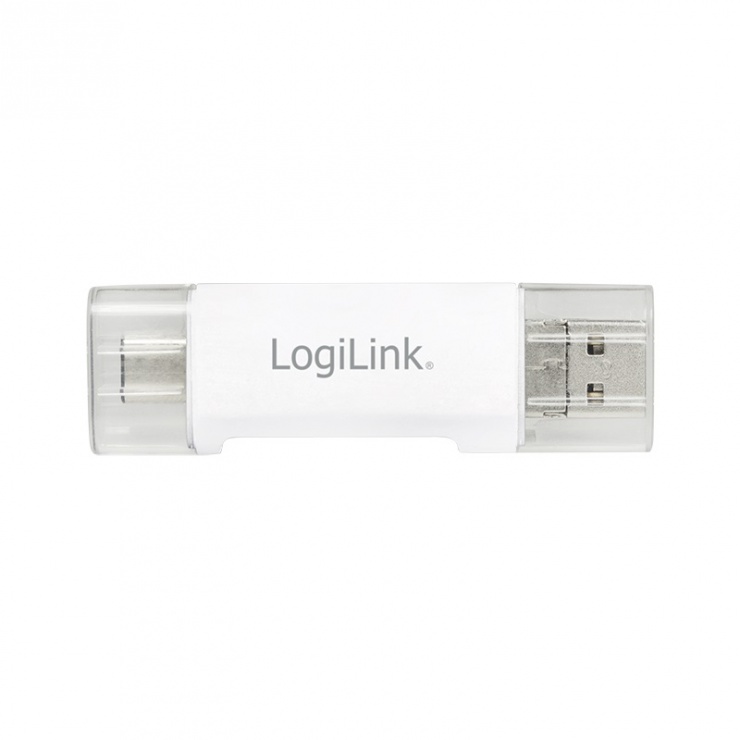 Imagine Cititor de carduri USB-C/USB-A/micro USB-B la SD/micro SD/MMC, Logilink CR0041